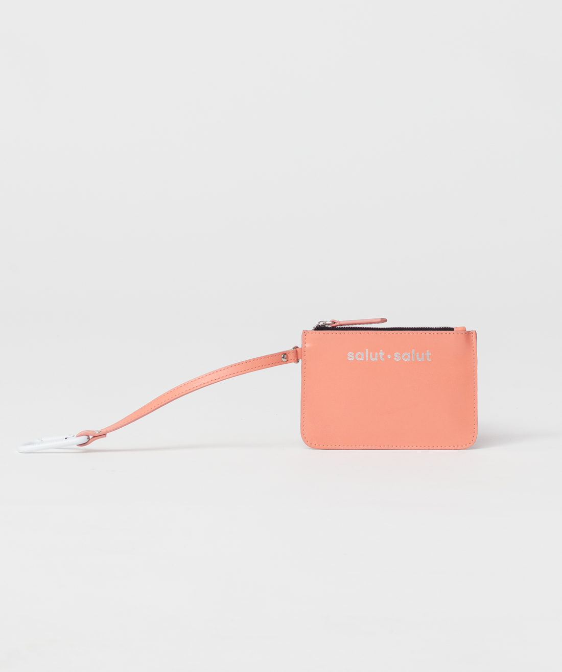 Small Link Clutch Bag - PINK LEATHER