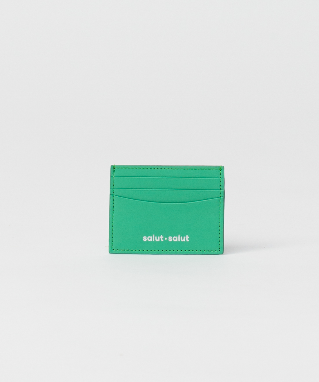 Card Holder - GREEN LEATHER